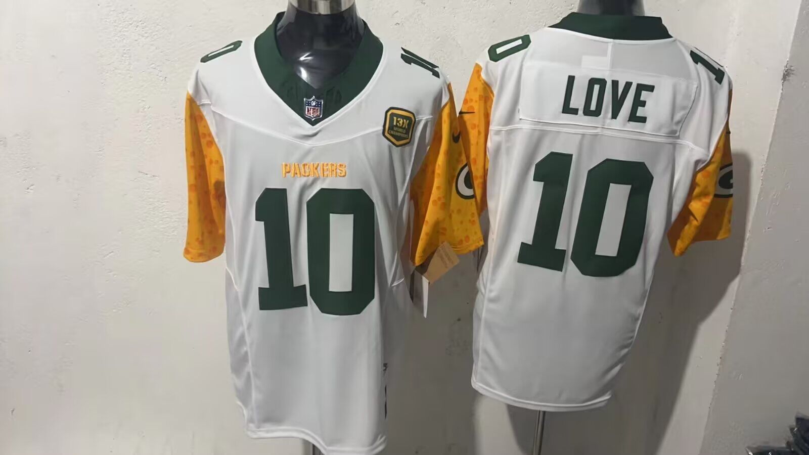 Men Green Bay Packers #10 Love white limited 2024 Nike NFL jerseys->customized nfl jersey->Custom Jersey